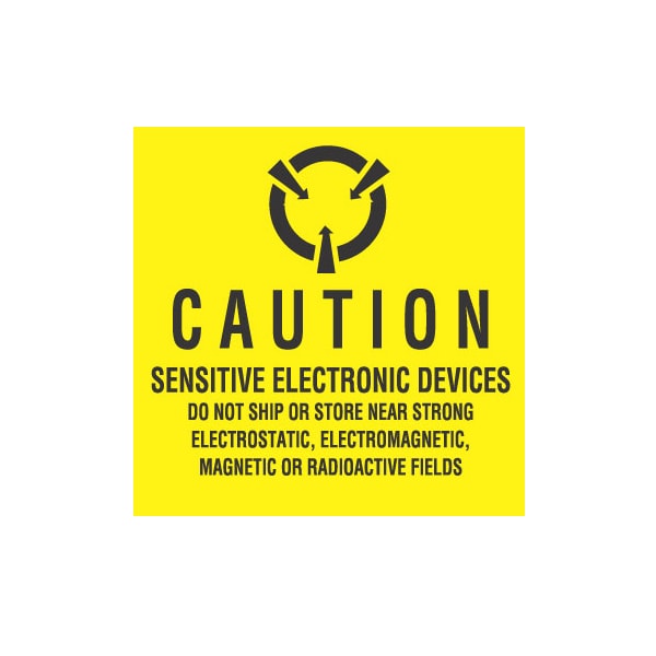 4x4, Caution Sensitive Electronic fields, label